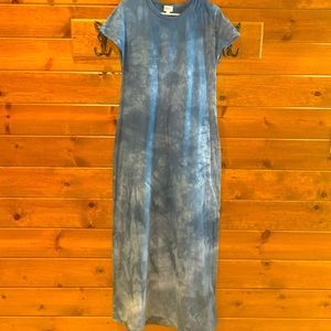 LulaRoe Maria Tie-Dye Maxi Dress